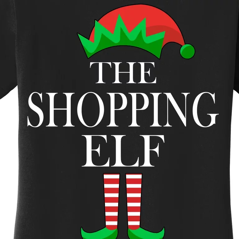 The Shopping Elf Family Matching Christmas Women's T-Shirt