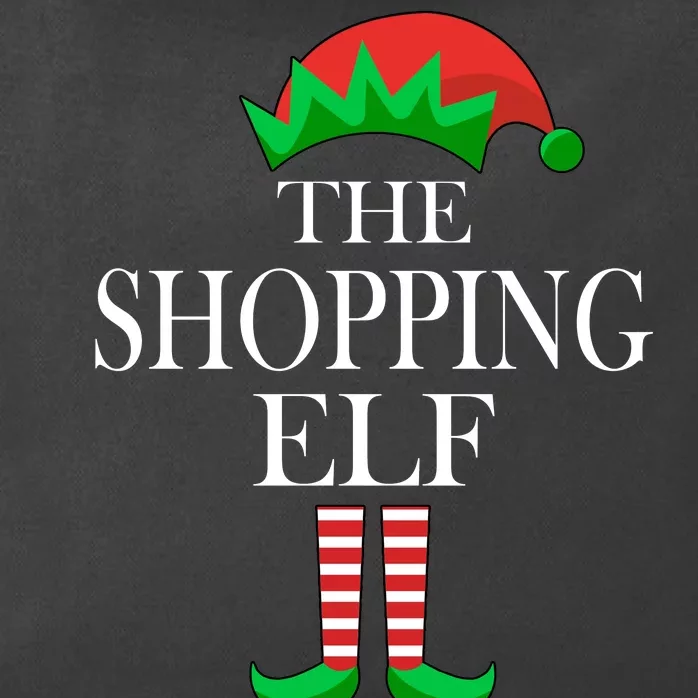 The Shopping Elf Family Matching Christmas Zip Tote Bag