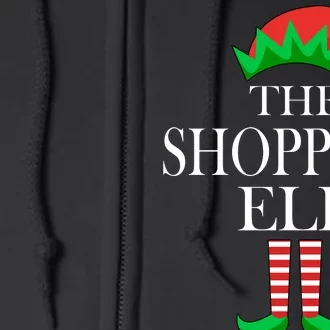 The Shopping Elf Family Matching Christmas Full Zip Hoodie