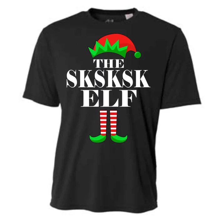 The SKSKSK Elf Funny Christmas Matching Cooling Performance Crew T-Shirt