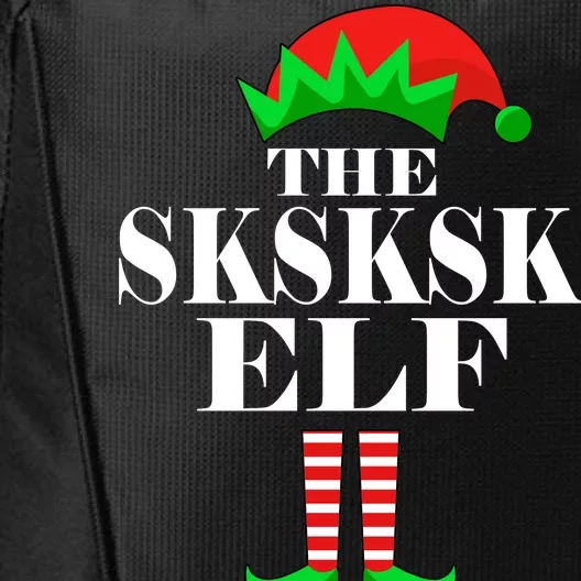 The SKSKSK Elf Funny Christmas Matching City Backpack