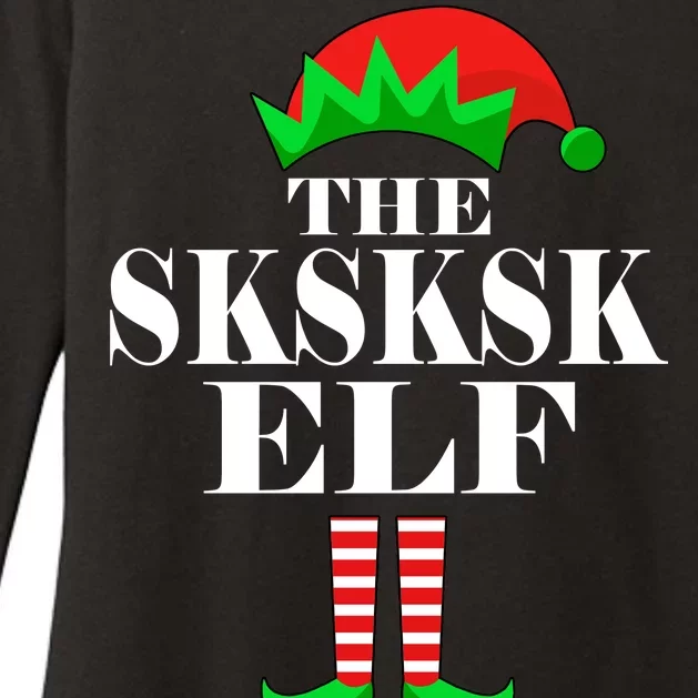 The SKSKSK Elf Funny Christmas Matching Womens CVC Long Sleeve Shirt