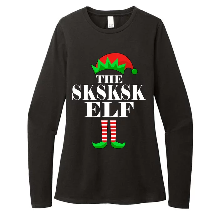 The SKSKSK Elf Funny Christmas Matching Womens CVC Long Sleeve Shirt