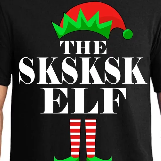 The SKSKSK Elf Funny Christmas Matching Pajama Set