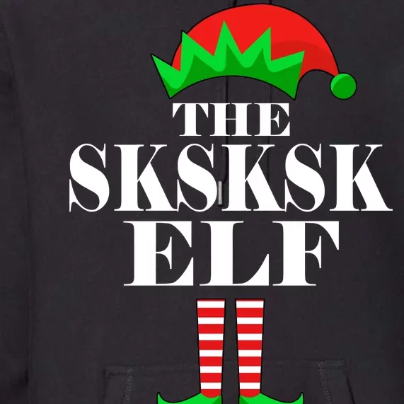 The SKSKSK Elf Funny Christmas Matching Premium Hoodie