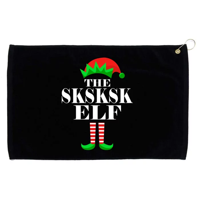 The SKSKSK Elf Funny Christmas Matching Grommeted Golf Towel