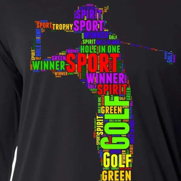 The Spirit of Golf Word Mash-up Cooling Performance Long Sleeve Crew