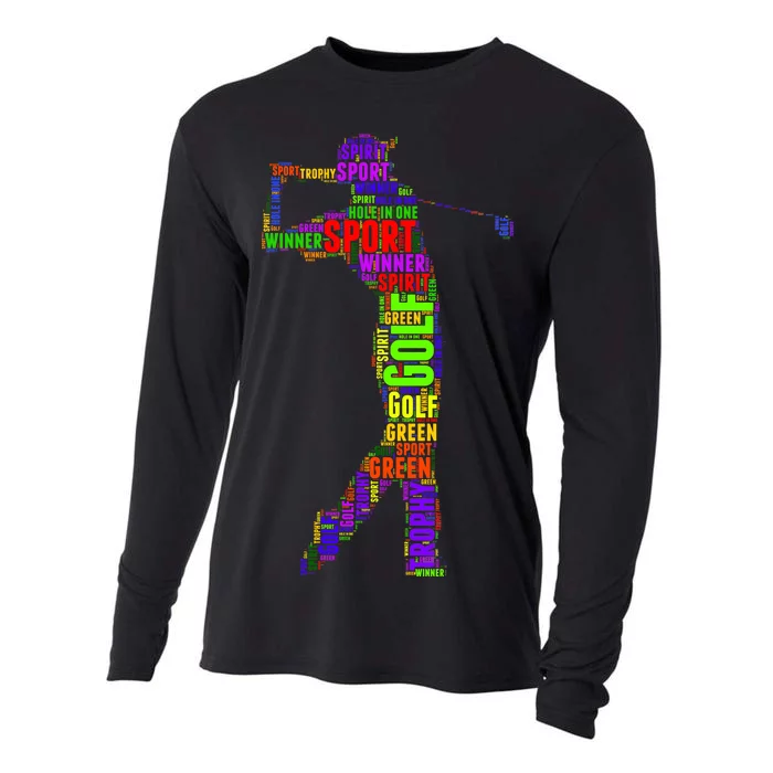 The Spirit of Golf Word Mash-up Cooling Performance Long Sleeve Crew