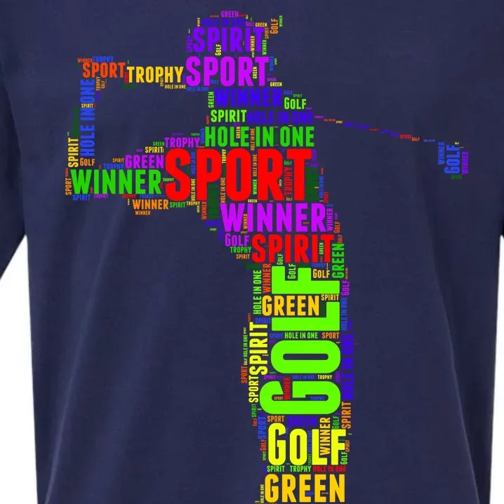 The Spirit of Golf Word Mash-up Sueded Cloud Jersey T-Shirt