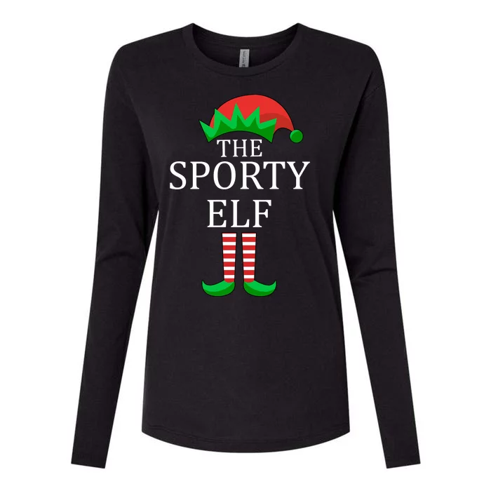 The Sporty Elf Family Matching Christmas Womens Cotton Relaxed Long Sleeve T-Shirt