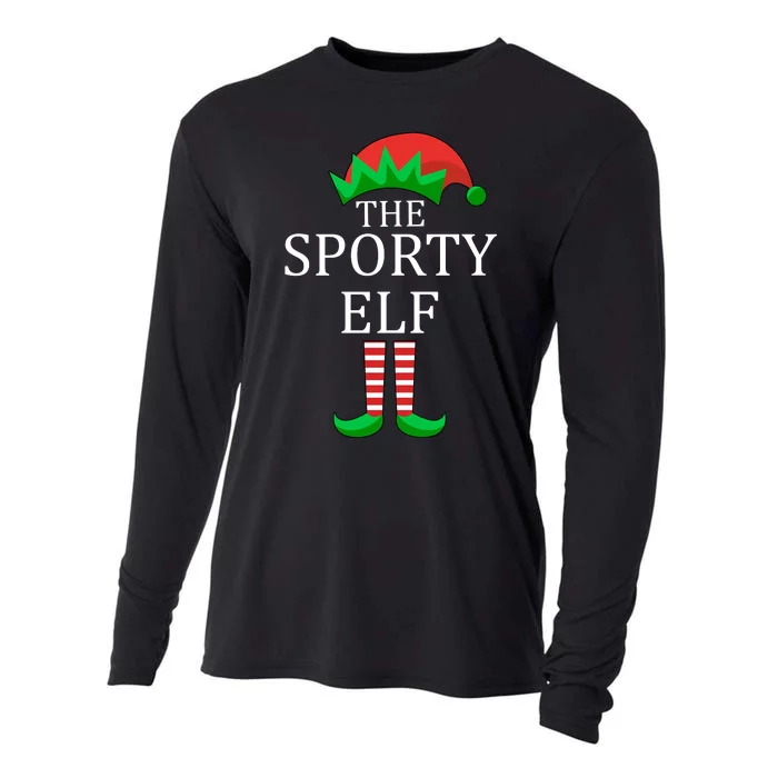 The Sporty Elf Family Matching Christmas Cooling Performance Long Sleeve Crew