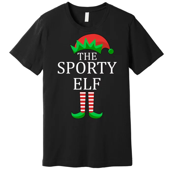 The Sporty Elf Family Matching Christmas Premium T-Shirt