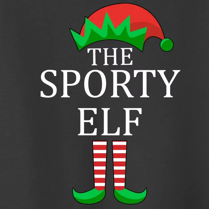 The Sporty Elf Family Matching Christmas Toddler T-Shirt