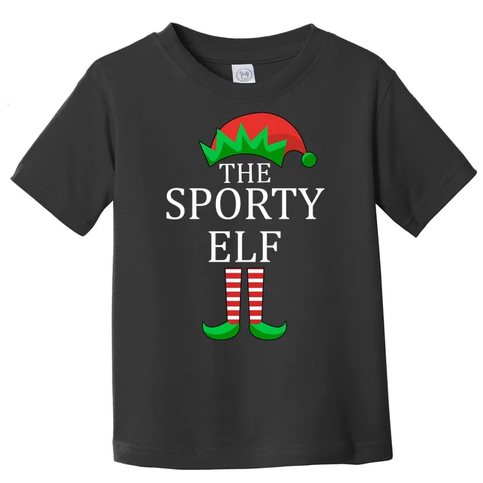 The Sporty Elf Family Matching Christmas Toddler T-Shirt