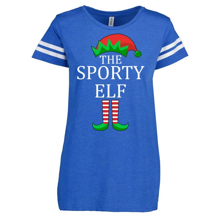 The Sporty Elf Family Matching Christmas Enza Ladies Jersey Football T-Shirt