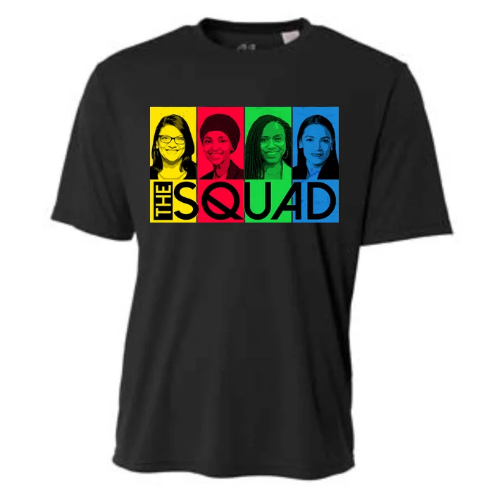 The Squad AOC Ilhan Omar Tlaib Pressley Cooling Performance Crew T-Shirt