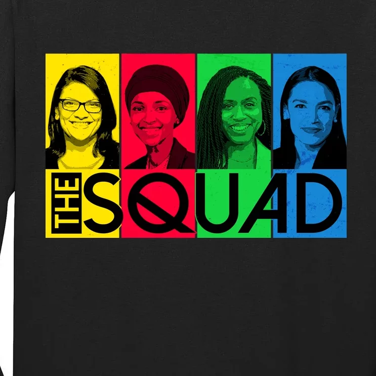 The Squad AOC Ilhan Omar Tlaib Pressley Tall Long Sleeve T-Shirt