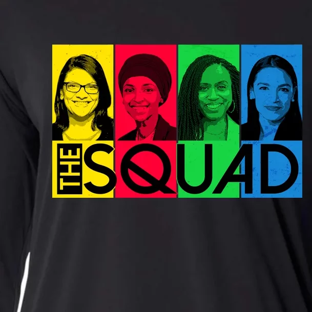 The Squad AOC Ilhan Omar Tlaib Pressley Cooling Performance Long Sleeve Crew