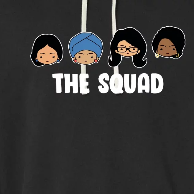 The Squad AOC Rashida Ayanna Llhan Garment-Dyed Fleece Hoodie