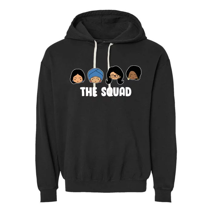 The Squad AOC Rashida Ayanna Llhan Garment-Dyed Fleece Hoodie