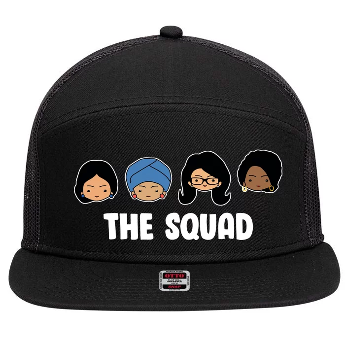 The Squad AOC Rashida Ayanna Llhan 7 Panel Mesh Trucker Snapback Hat