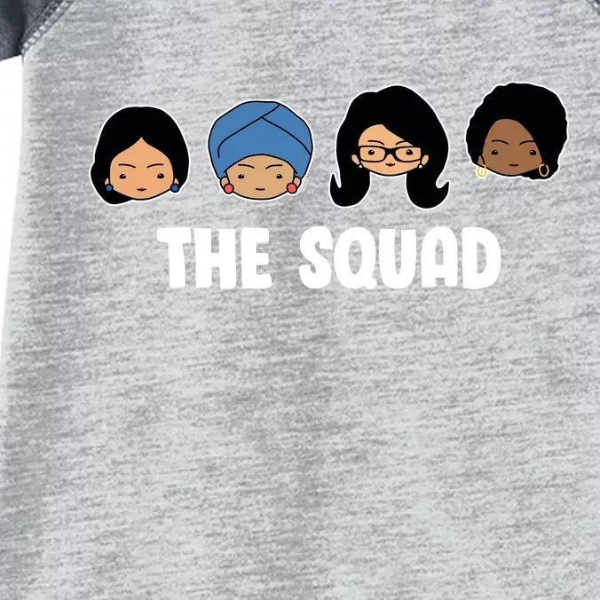 The Squad AOC Rashida Ayanna Llhan Infant Baby Jersey Bodysuit