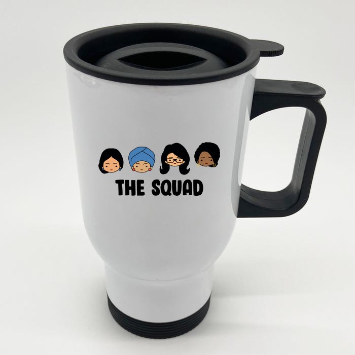 The Squad AOC Rashida Ayanna Llhan Front & Back Stainless Steel Travel Mug