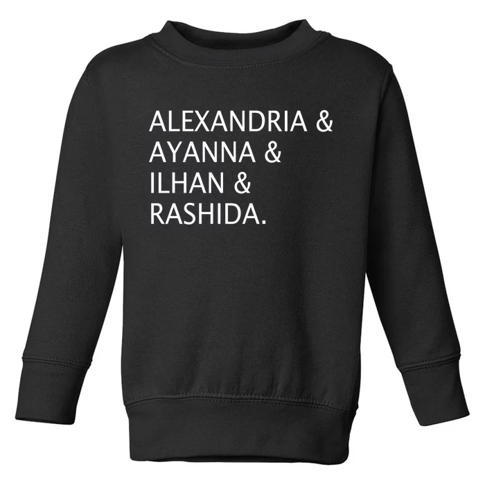 The Squad Names Toddler Sweatshirt