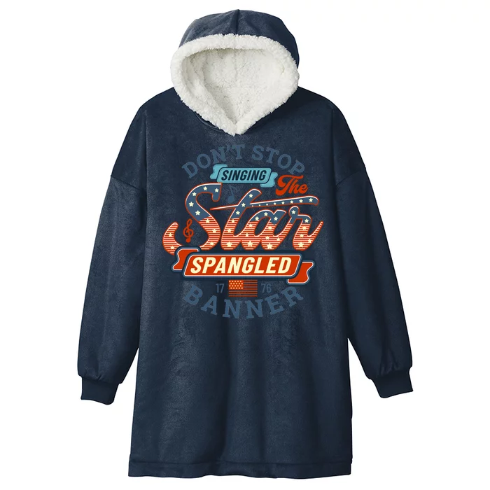 The Star Spangled Banner Hooded Wearable Blanket