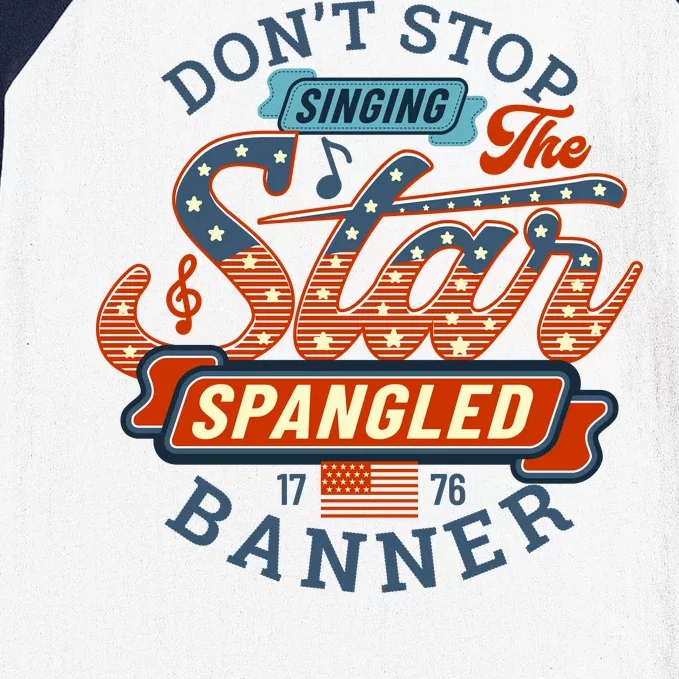 The Star Spangled Banner Baseball Sleeve Shirt