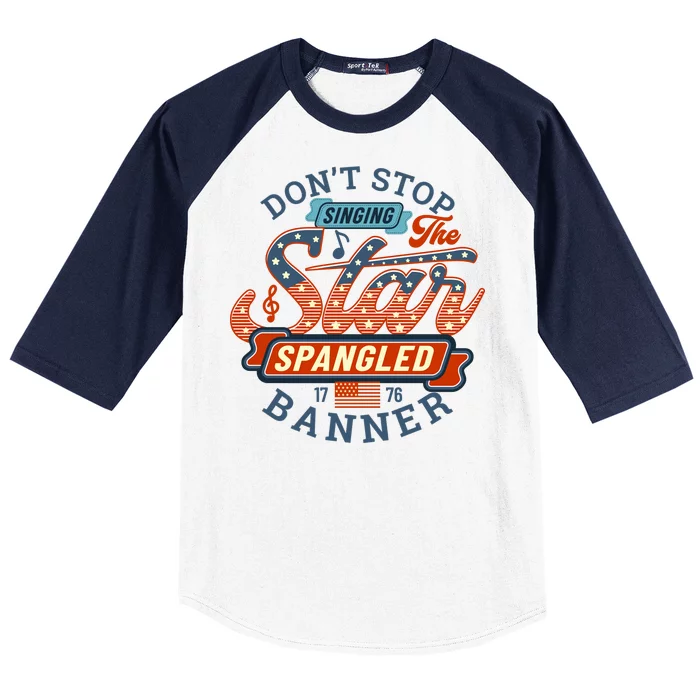 The Star Spangled Banner Baseball Sleeve Shirt