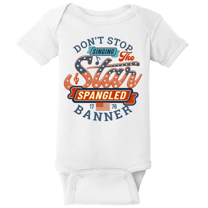 The Star Spangled Banner Baby Bodysuit