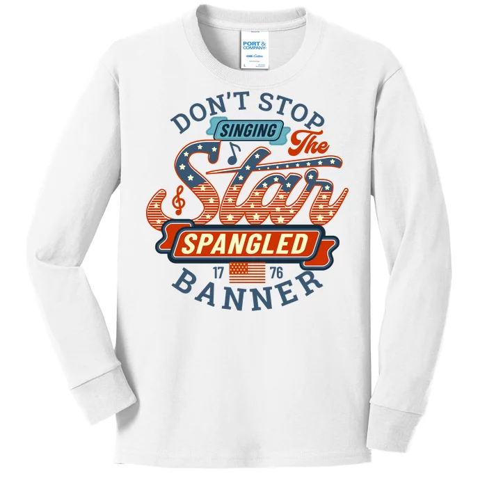 The Star Spangled Banner Kids Long Sleeve Shirt