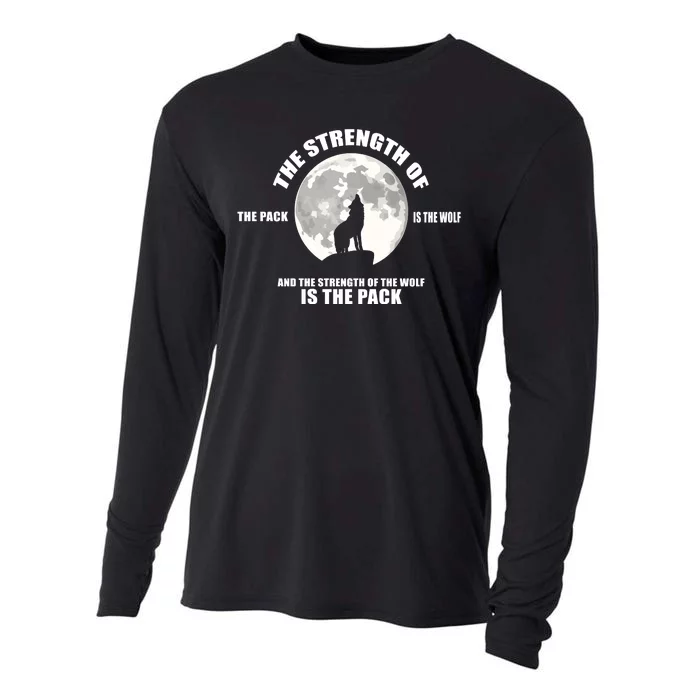 The Strength Of The Pack Is The Wolf Saying Cooling Performance Long Sleeve Crew