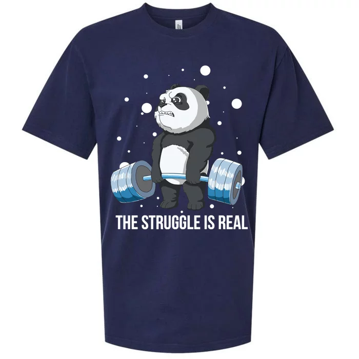 The Struggle Is Real Panda Sueded Cloud Jersey T-Shirt