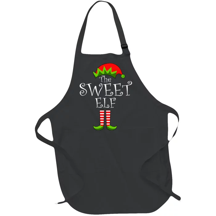 The Sweet Elf Funny Family Matching Christmas Full-Length Apron With Pocket