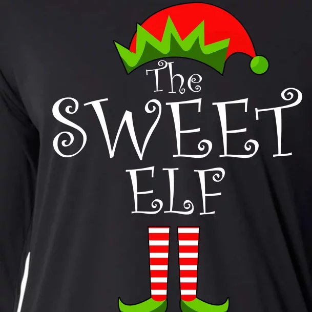 The Sweet Elf Funny Family Matching Christmas Cooling Performance Long Sleeve Crew