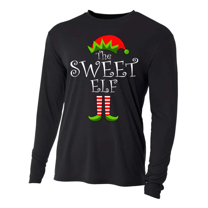 The Sweet Elf Funny Family Matching Christmas Cooling Performance Long Sleeve Crew