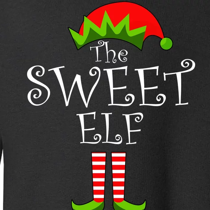 The Sweet Elf Funny Family Matching Christmas Toddler Sweatshirt