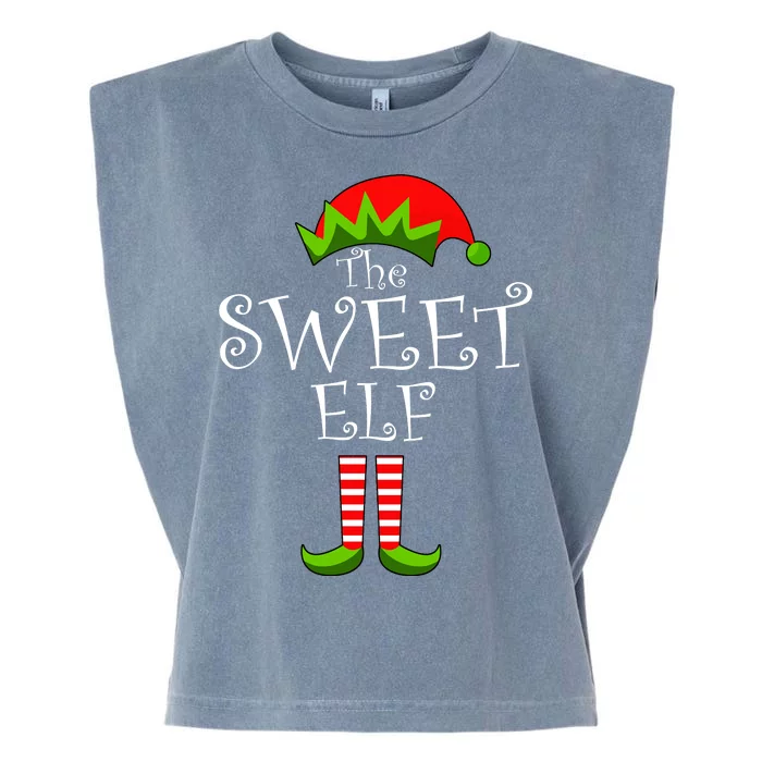 The Sweet Elf Funny Family Matching Christmas Garment-Dyed Women's Muscle Tee