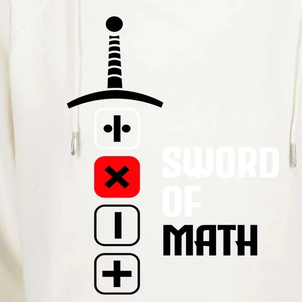 The Sword of Math Womens Funnel Neck Pullover Hood