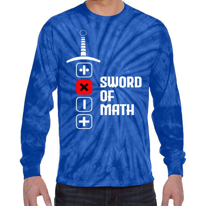 The Sword of Math Tie-Dye Long Sleeve Shirt