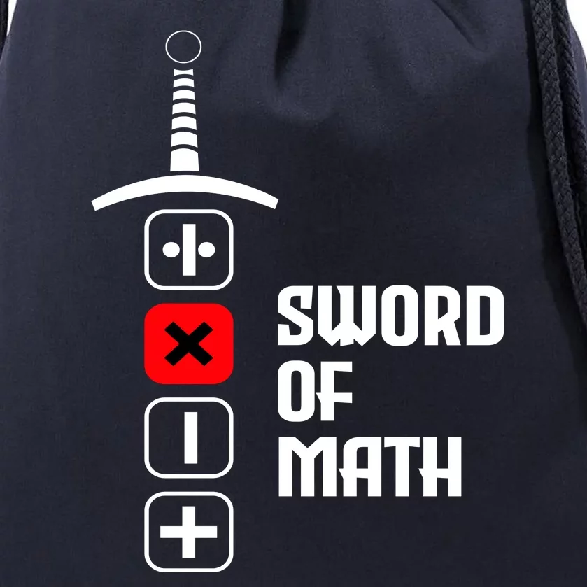 The Sword of Math Drawstring Bag