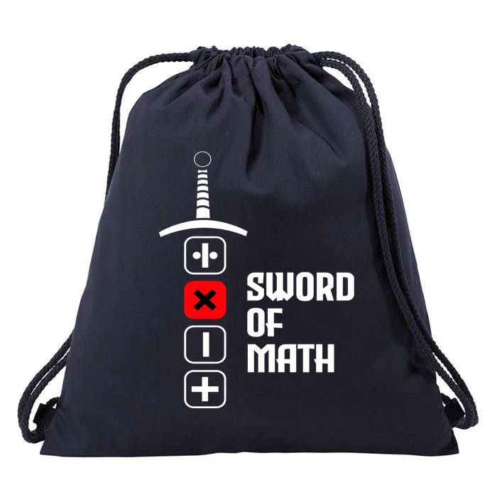 The Sword of Math Drawstring Bag