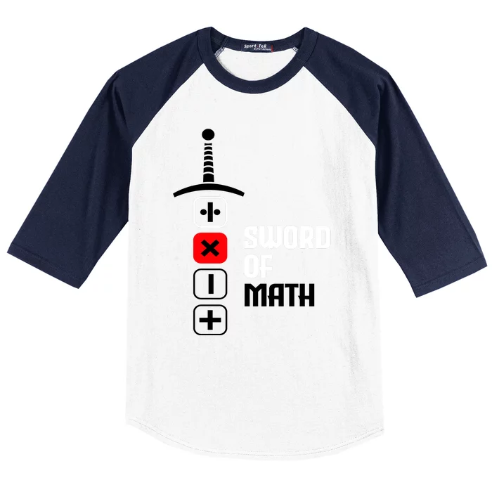 The Sword of Math Baseball Sleeve Shirt