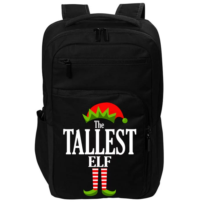 The Tallest Elf Funny Matching Christmas Impact Tech Backpack