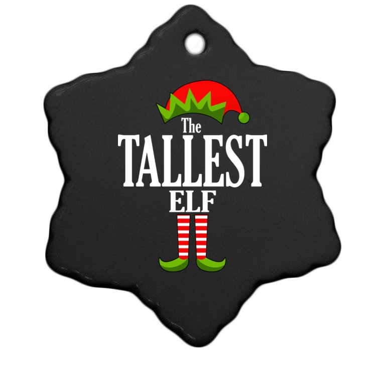 The Tallest Elf Funny Matching Christmas Christmas Ornament