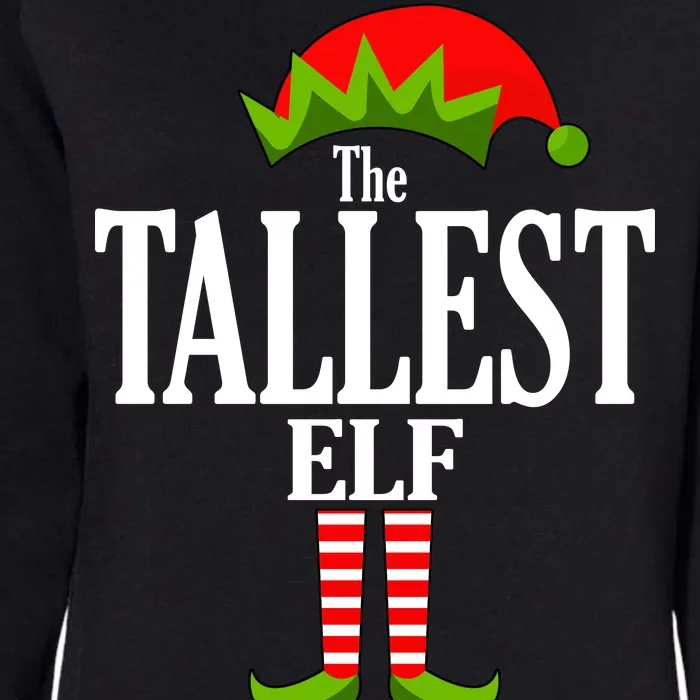 The Tallest Elf Funny Matching Christmas Womens California Wash Sweatshirt