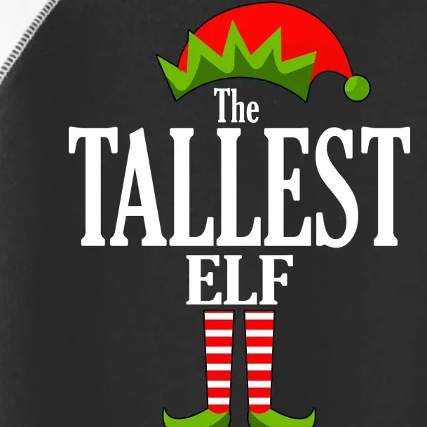 The Tallest Elf Funny Matching Christmas Toddler Fine Jersey T-Shirt