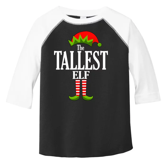 The Tallest Elf Funny Matching Christmas Toddler Fine Jersey T-Shirt